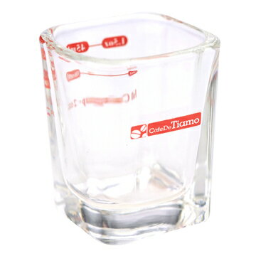 金時代書香咖啡 CafeDe Tiamo 新款 方型 玻璃量杯 2oz AC0015