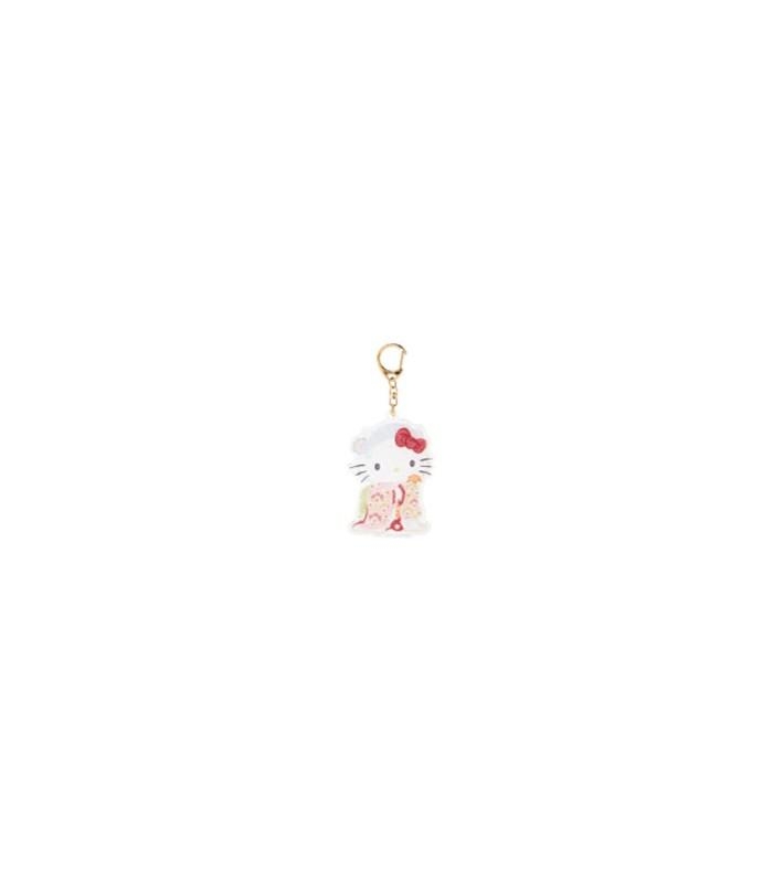 【震撼精品百貨】Hello Kitty 凱蒂貓~日本三麗鷗sanrio KITTY壓克力造型鑰匙圈-歌舞伎*15462