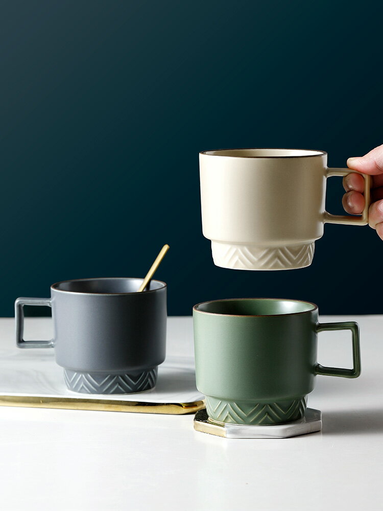 陶瓷馬克杯家用咖啡喝水杯子早餐日式女辦公室北歐ins風創意個性