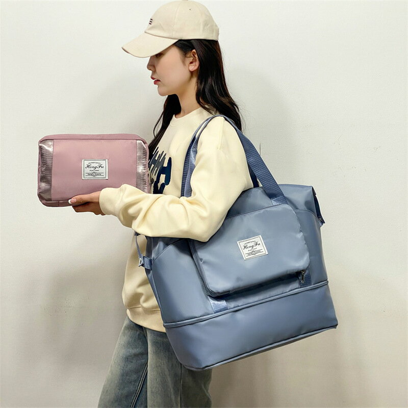 【iWork花屋】台灣出貨 側背包 手提旅行包 拉桿包 瑜伽健身包 大容量輕便行李袋 可收疊款 歡迎企業訂購詢問 1