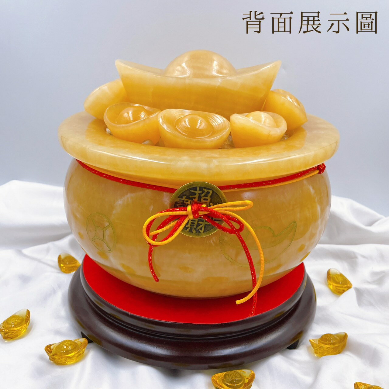 Sweet Heart 田芯開運精選💯 嚴選💯霸氣款 天然黃玉 超大款 聚寶盆 組✨招財進寶 辦公室必備 開公司送禮擺設 超氣派!!可搭 鹽燈 貔貅 3