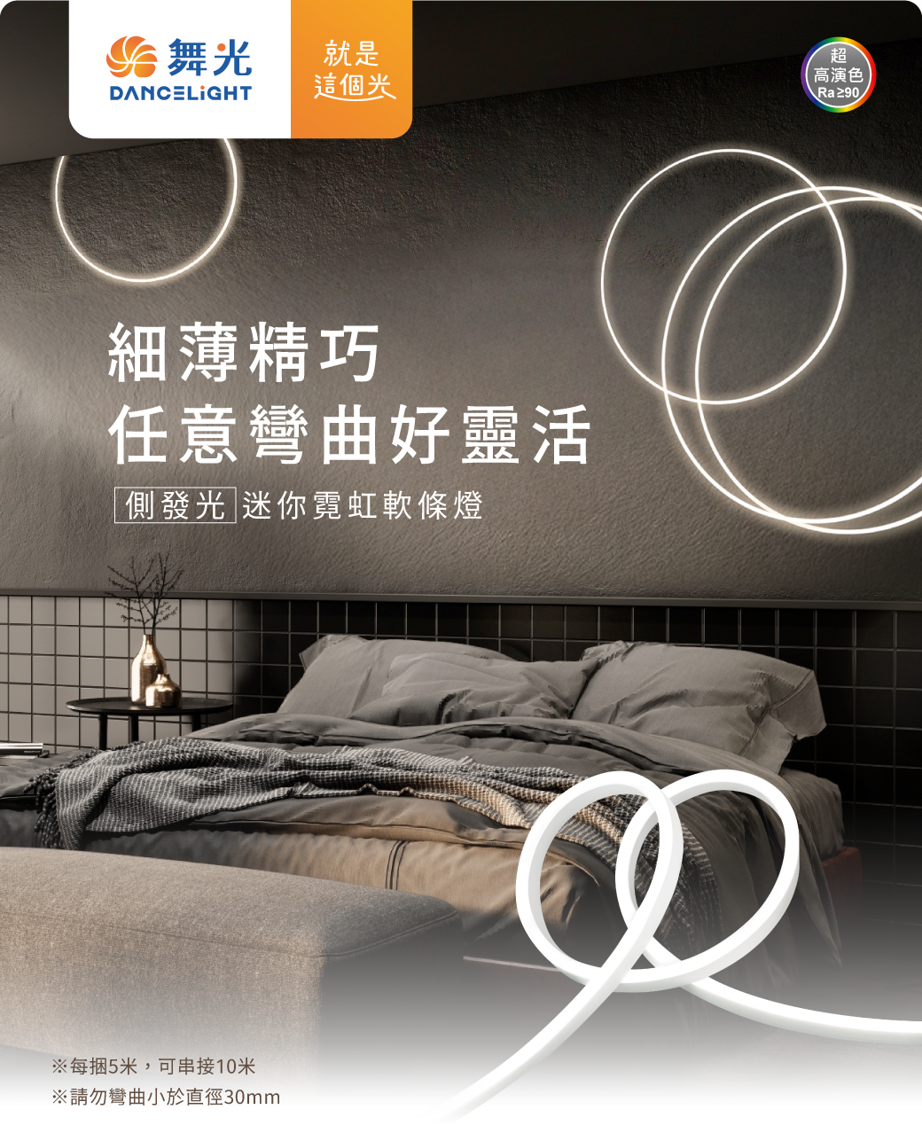 舞光LED 5mm側發光迷你霓虹軟條燈 DC24V 9W 側發光 軟條燈 燈帶 矽膠燈條 珪膠 另購驅動器 2