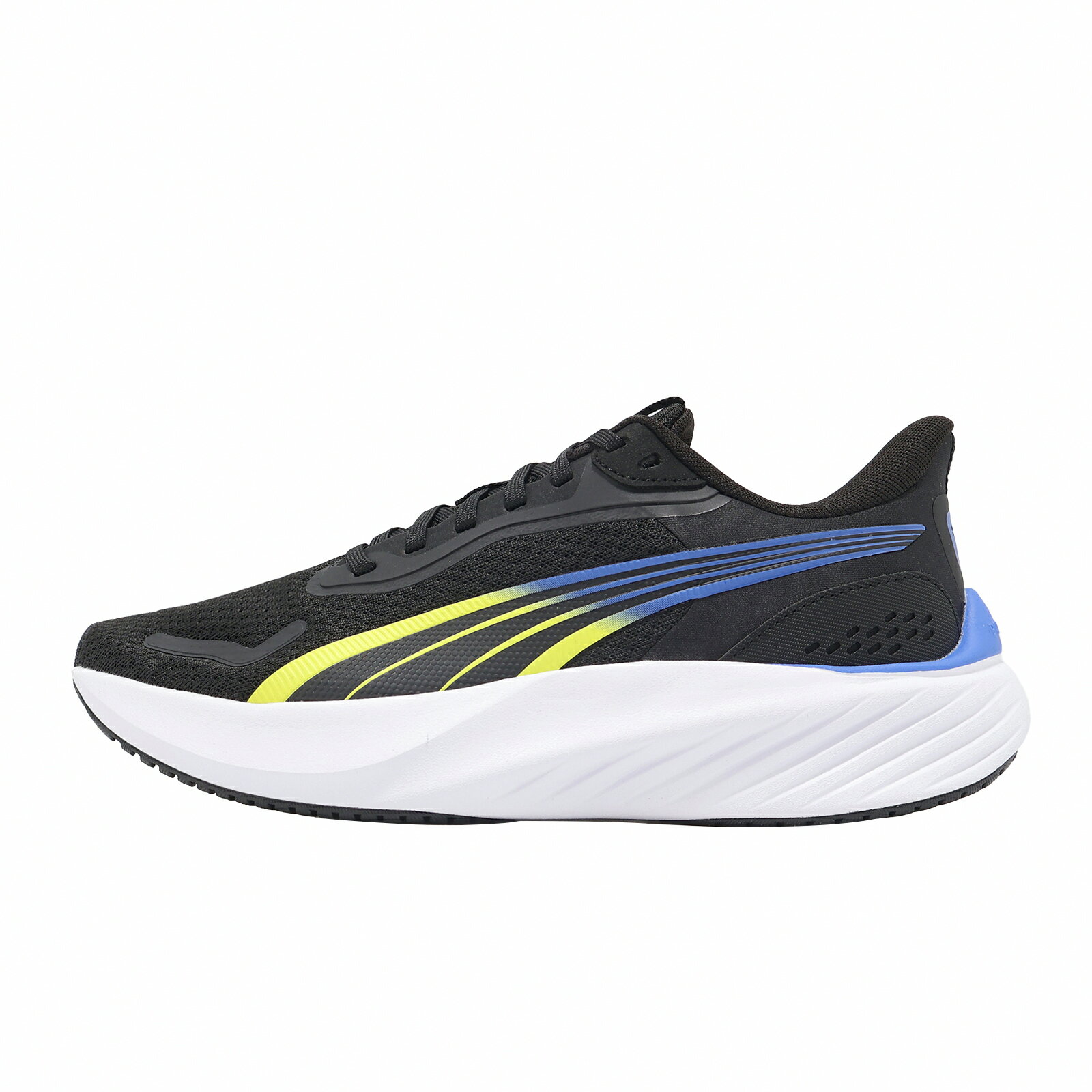 Puma 慢跑鞋 Pounce Lite JR 大童 女鞋 黑 黃 輕量 運動鞋 401512-11