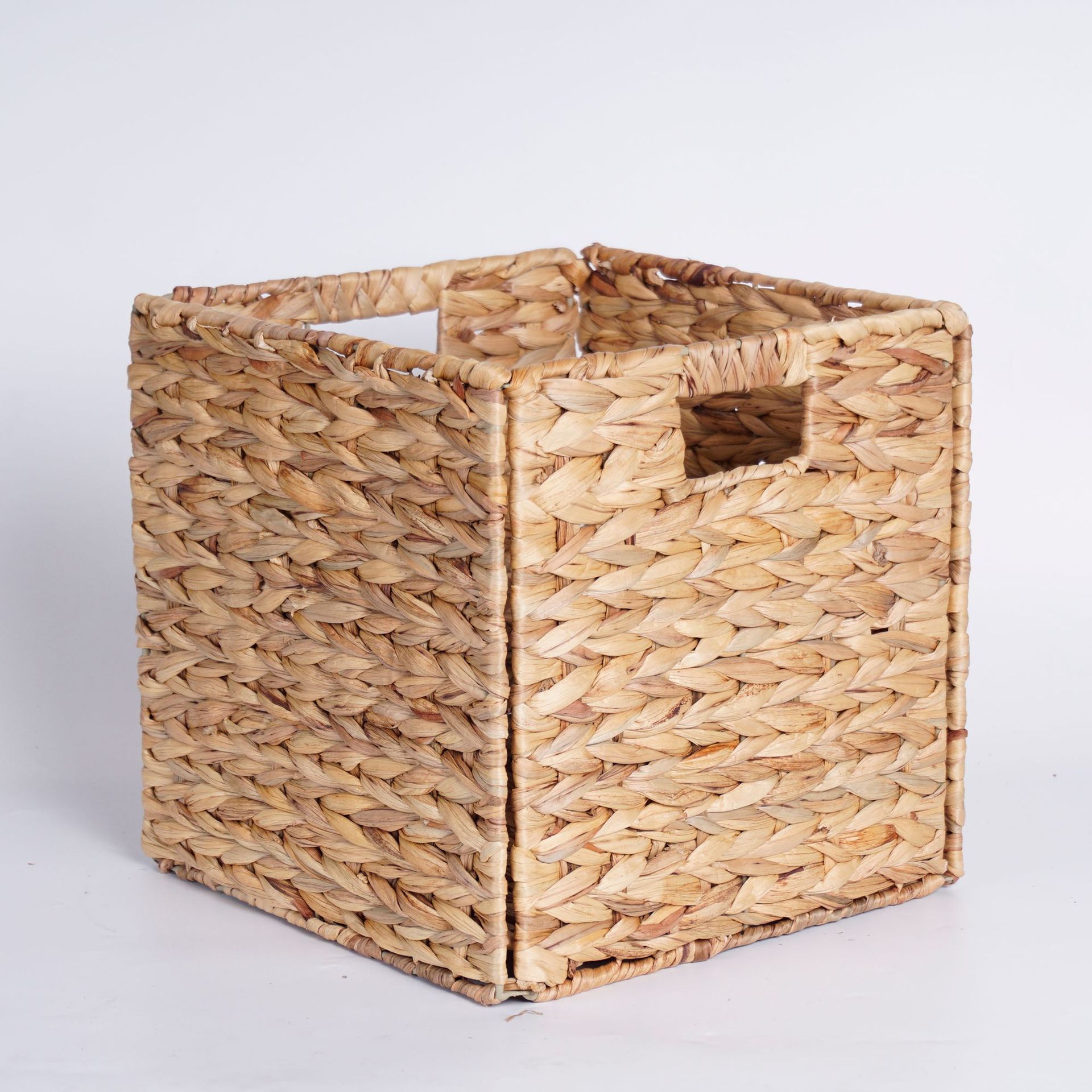 優質水葫蘆草手工編織可折疊收納籃置物籃