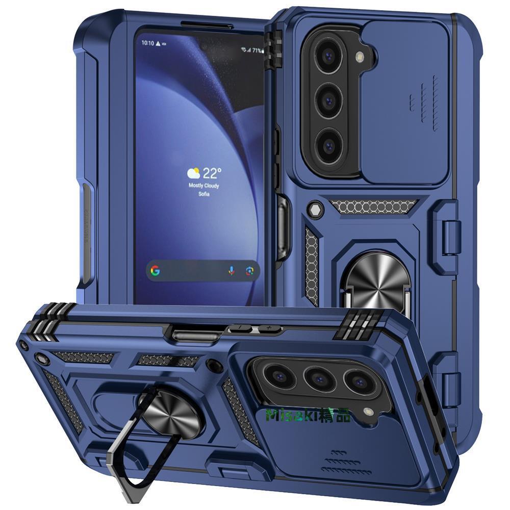 磁吸指環推窗適用三星Zfold6手機殼軍工級防摔Galaxy z fold5保護套折疊屏fold4鏡頭zfold4支架fold6全包潮殼-Misaki精品