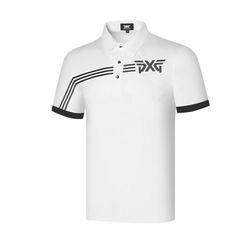 新款PXG高爾夫服裝短袖T恤男裝運動polo衫球服夏季男短袖透氣上衣