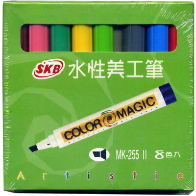【文具通】SKB 文明 MK-255 5.0mm 水性美工筆 2代 8色組 A1050186
