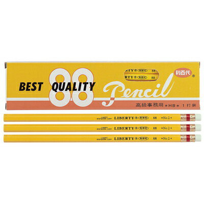 【文具通】Liberty 利百代 88 高級皮頭鉛筆[黃桿] A1110003