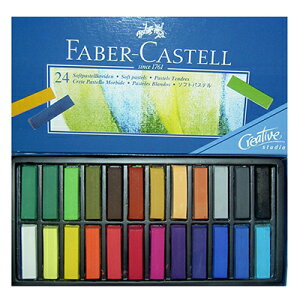 【文具通】Faber-Castell 輝柏 軟性粉彩條 中條型 24色 A1120183