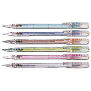【文具通】Pentel ぺんてる 飛龍 A105-T 自動鉛筆 自動筆 0.5 透明 A1280347
