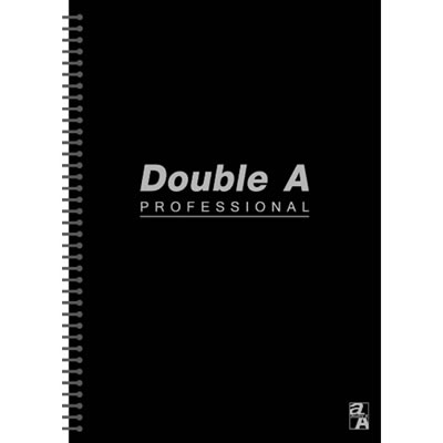 【文具通】Double a A5 25k50張入活頁筆記本 黑 A3011256