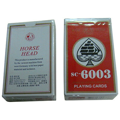 【文具通】馬頭6003撲克牌[紅] B1010001