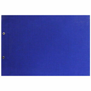 【文具通】布質面 表皮 造冊 封面 橫式 二孔 2孔 A4 藍 B3010023