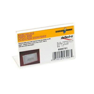 【文具通】Deflect-o 迪多 L型標示架(橫式)-70x40mm DT6800701