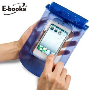 【文具通】E-books N1 智慧手機防水保護袋(通用型)藍 E-IPB006BL