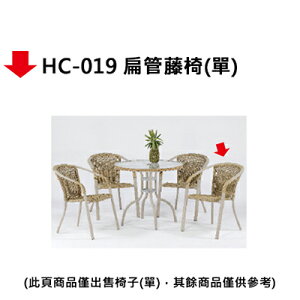 【文具通】HC-019 扁管藤椅(單)