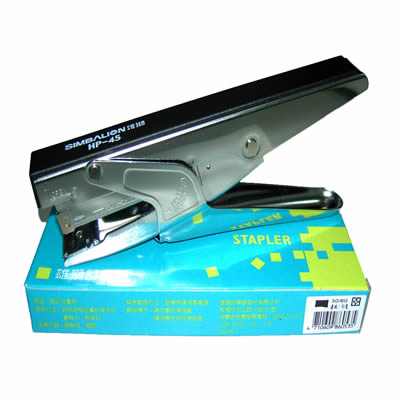 【文具通】SIMBALION 雄獅 HP-45 剪刀型 釘書機 訂書機 3號針用 L5020182