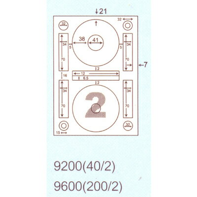【文具通】阿波羅9600影印自黏標籤貼紙CD片用100入 P1410323