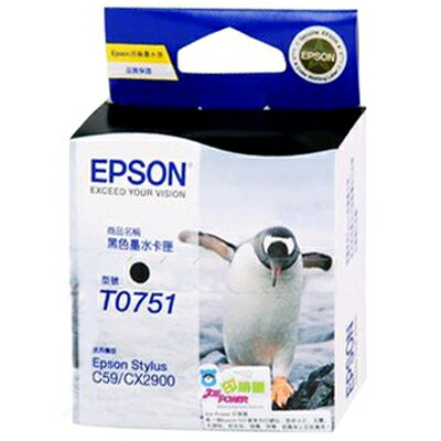 【文具通】EPSON T0751墨水匣.黑 R1010378