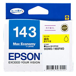 【文具通】EPSON T143450墨水.黃143# R1010484