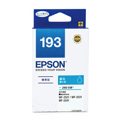 【文具通】EPSON 193 墨水匣 T193150 原廠 黑色 WF-2521 WF-2531 WF-2541 R1010587