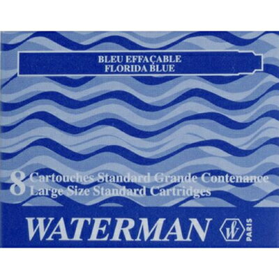 【文具通】WATERMAN 威迪文 卡式墨水 8入/盒 佛羅里達藍 出貨為12小盒裝 可混搭其他色系 WTM-W0110860
