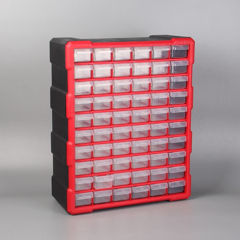 抽屜式零件盒/收納盒 電子收納櫃零件收納盒格子多層抽屜式透明分隔五金工具櫃盒子工具『XY29895』