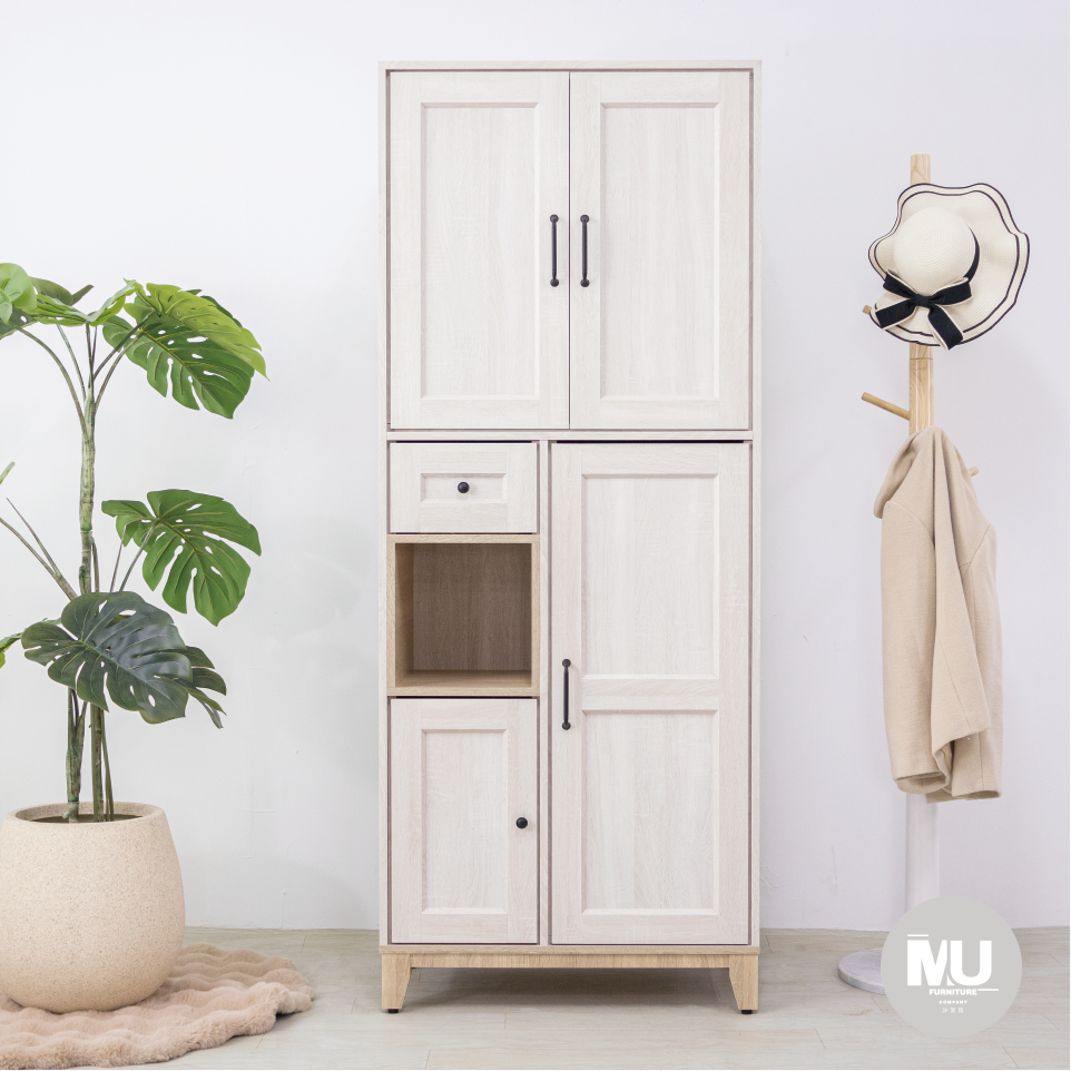 【沐傢俱Mufurniture】Koreai 鄉村風3x7高鞋櫃/客廳/玄關/收納