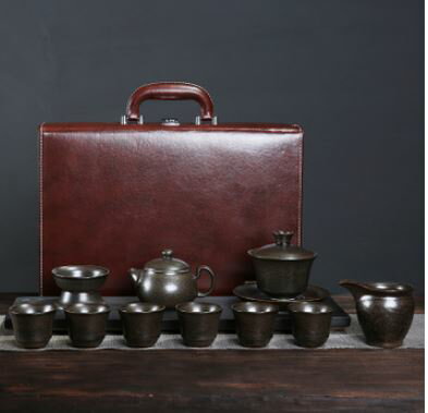 美琪 獨家特製高白陶陶瓷旅行茶具套裝整套茶具