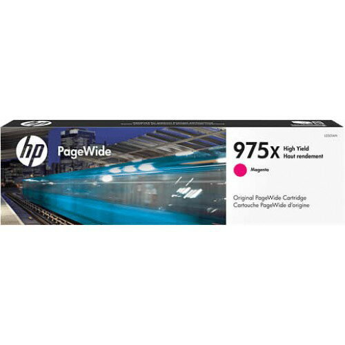 【點數最高3000回饋】 HP 975X PageWide 高印量洋紅原廠墨水匣 (L0S03AA)