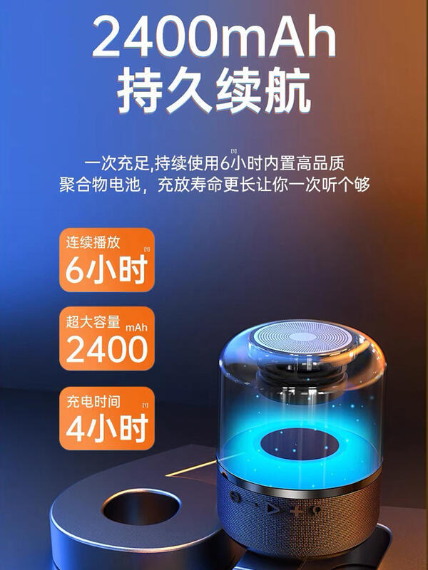 高音質音響小型2025新款曼哈頓音箱ai智能電腦低音氛圍燈男