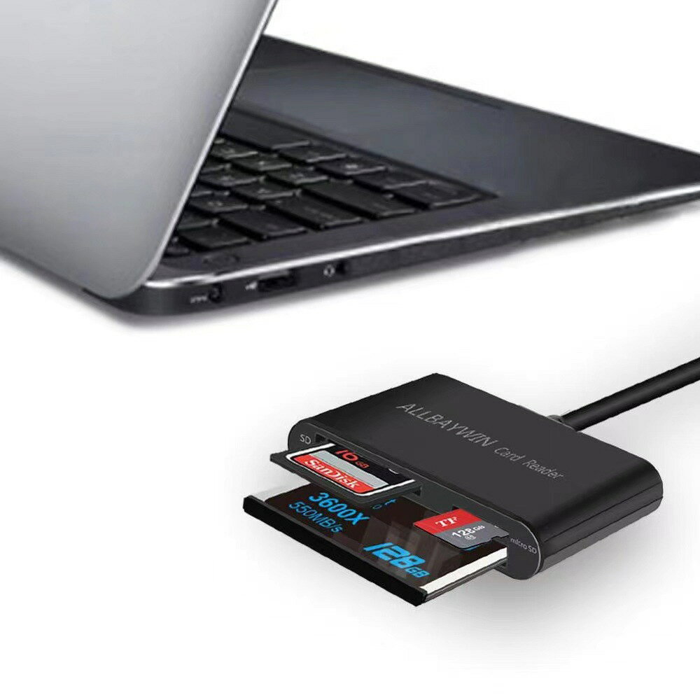 USB 3.0讀卡器SD/MICRO SD/CF三合一爆款相機CARD READER