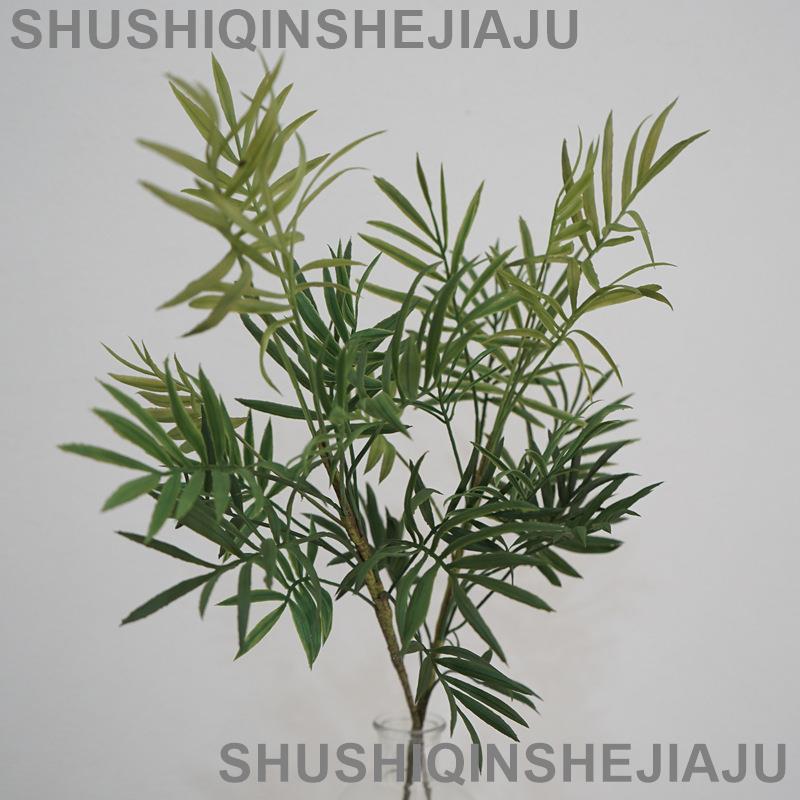 滿280元出貨 仿真花 假花 可開發票 模擬綠植羅漢松竹葉山水意境中國風盆栽植物客廳軟裝書房陶瓷盆景