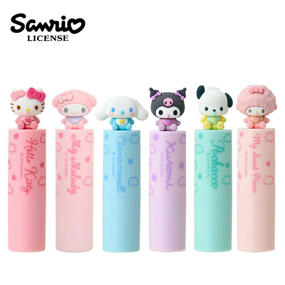 【日本正版】三麗鷗 護唇膏 4g 潤唇膏 凱蒂貓 大耳狗 酷洛米 帕恰狗