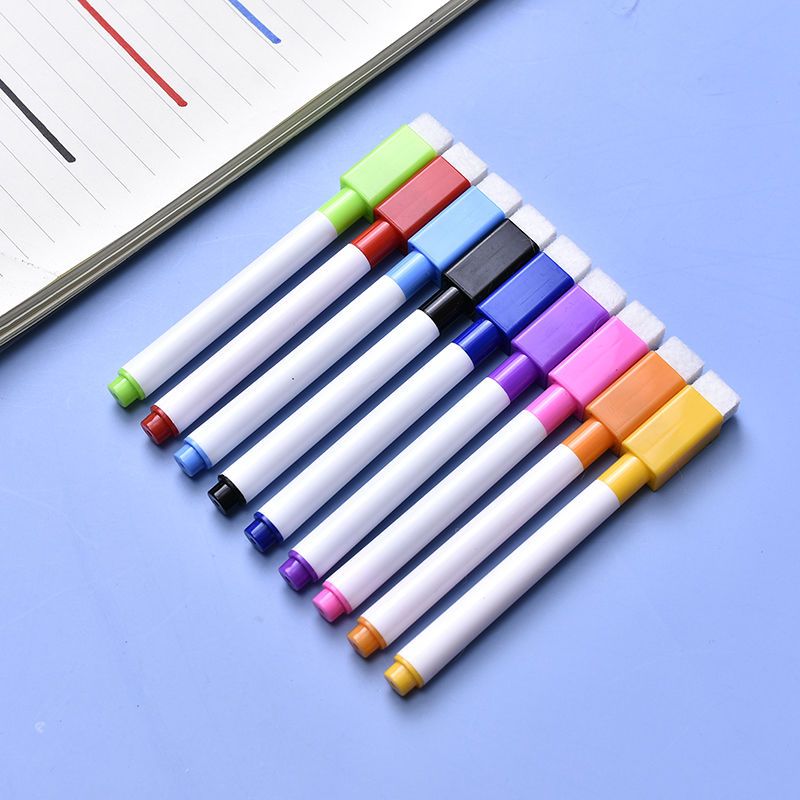 彩色白板筆 8色白板筆可擦寫兒童環保無毒水性彩筆畫筆塗鴉記號筆