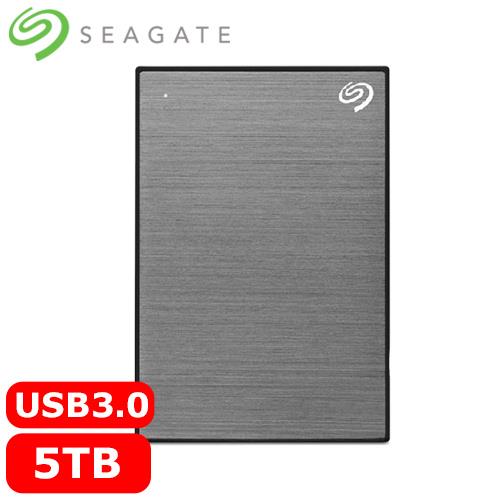 Seagate希捷 One Touch 5TB 2.5吋行動硬碟 太空灰 (STKZ5000404)原價4588(省570)