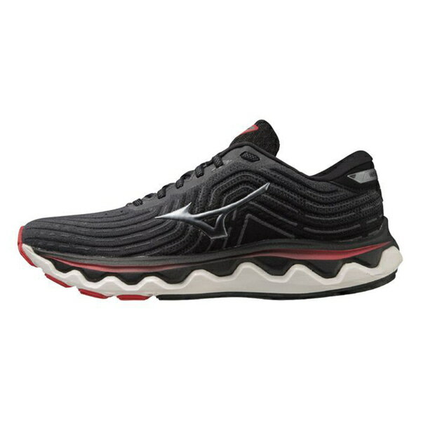 Mizuno Wave Horizon 6 SW [J1GC223112] 男 慢跑鞋 運動 路跑 超寬楦 支撐型 黑紅