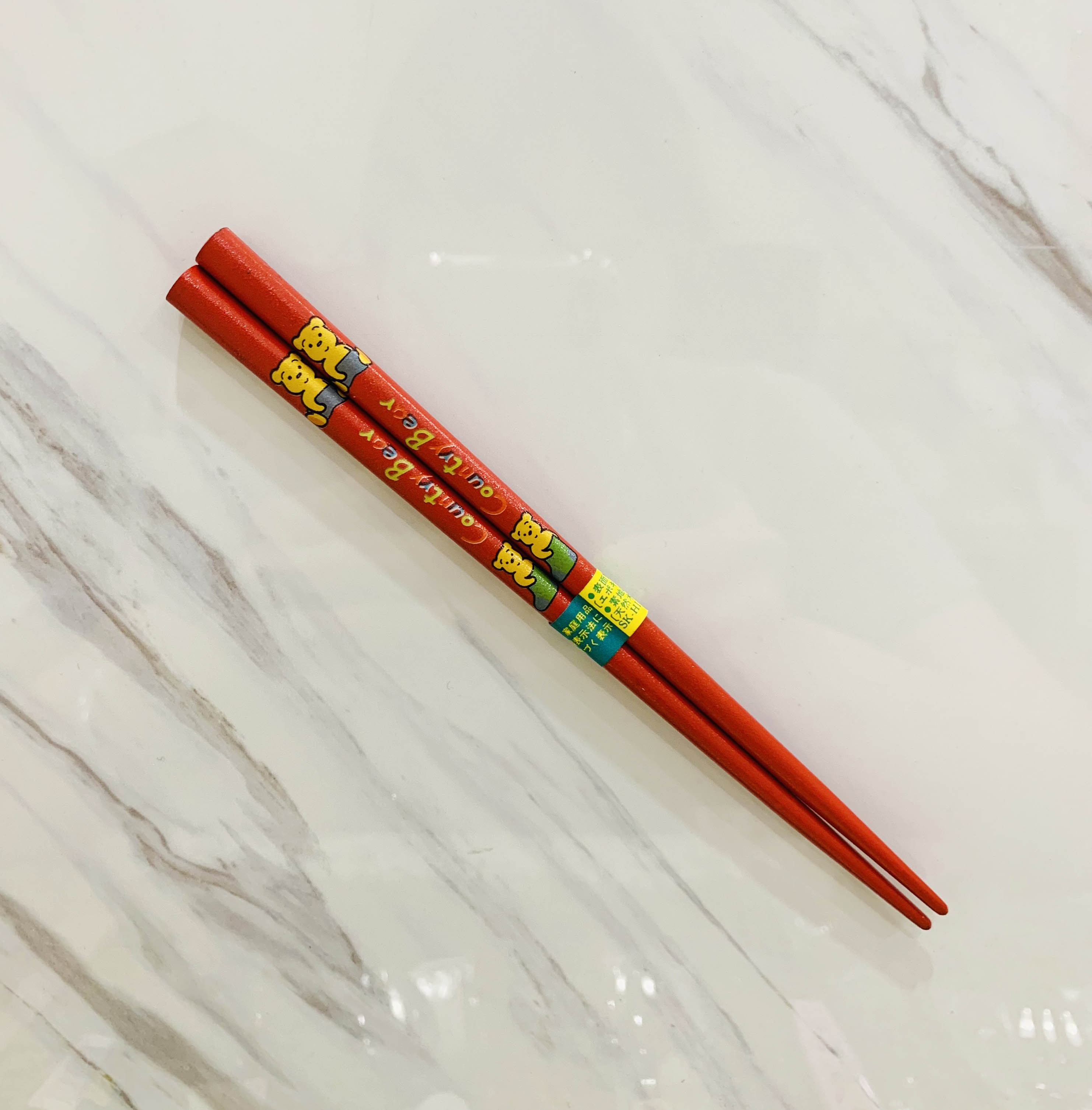 【震撼精品百貨】日本泰迪熊~日本可愛熊筷子-紅*87475