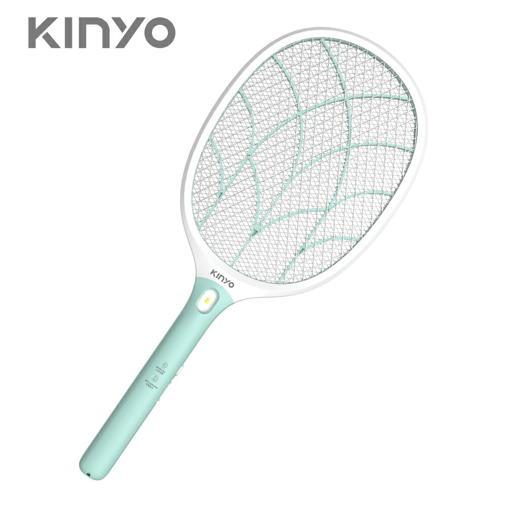 【KINYO】大網面分離式充電電蚊拍 (CM) 大網面 三層密集網 | 強力電擊