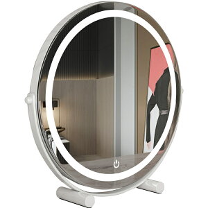 【免運】可開發票 梳妝臺鏡子可調節化妝鏡led帶燈可旋轉360度宿舍用女補光美妝鏡子