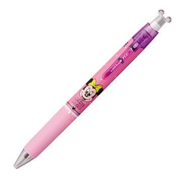 大賀屋 日本製 米妮 原子筆 粉色 點點 筆 書寫筆 圓珠筆 文書用品 文具 日本文具 迪士尼 正版 J00030763