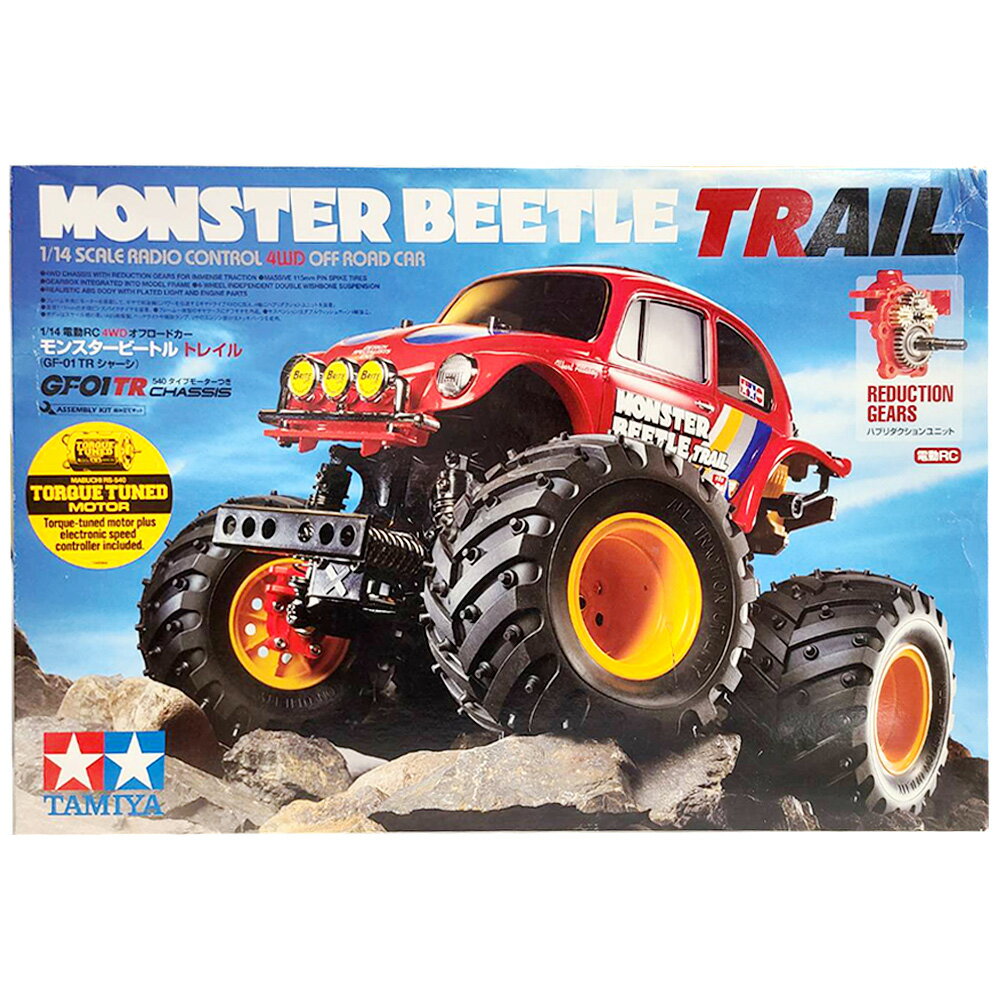TAMIYA 田宮 1/14 模型 Monster Beetle Trail 大腳金龜 四輪驅動 攀岩車 (GF-01TR 底盤) 58672