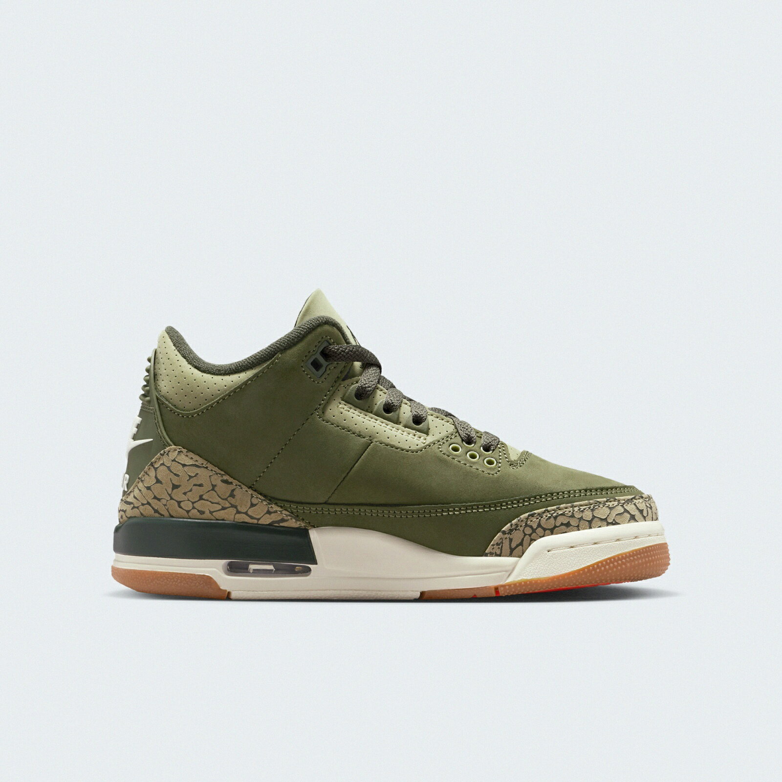 Nike 休閒鞋 Air Jordan 3 Retro GS 大童 女鞋 軍綠 AJ3 喬丹