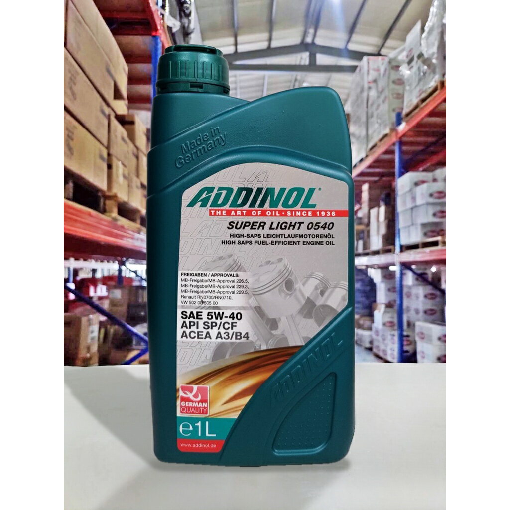 『油工廠』ADDINOL SUPER LIGHT 5W40 長效 合成機油 5w-40 SP/MB229.5