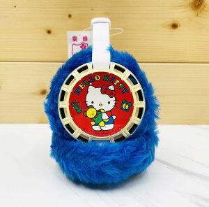 【震撼精品百貨】Hello Kitty 凱蒂貓~日本sanrio三麗鷗 KITTY絨毛耳罩-藍*12000