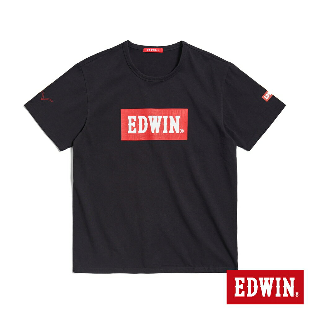 EDWIN 男款 人氣復刻款 經典大LOGO短袖T恤 (黑色)