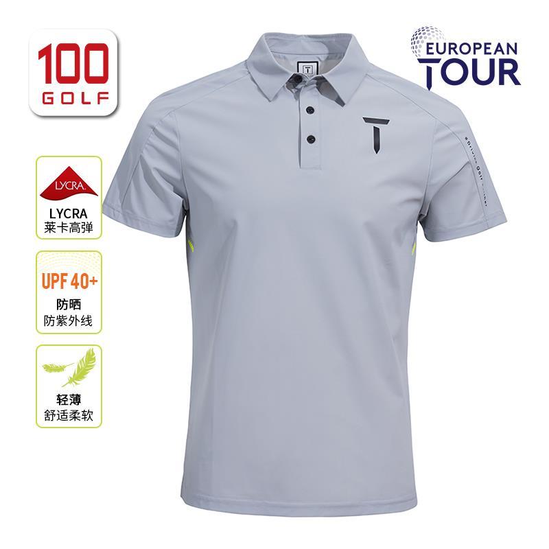 {公司貨 最低價}EuropeanTour歐巡賽高爾夫服裝男短袖Polo衫夏速幹彈力運動T恤