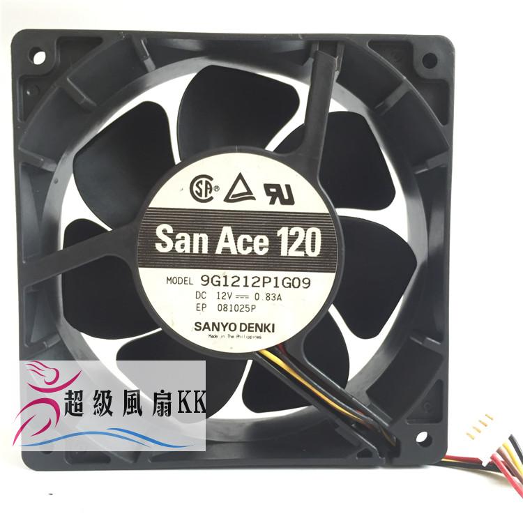 三洋12038 12CM 12V 0.83A 9G1212P1G09 大風量散熱風扇雙滾珠
