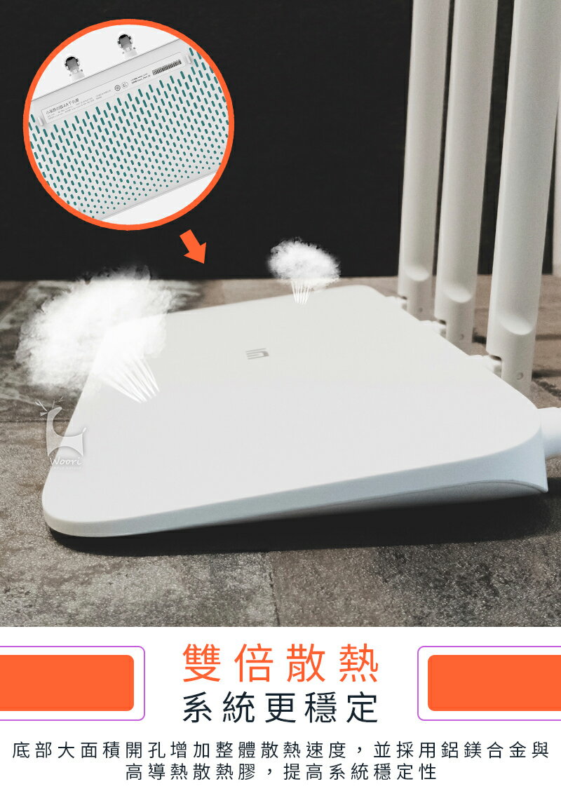 小米路由器4a 千兆版 網路分享器 路由器 四天線 支援2.4G/5G 雙頻路由器 智慧限速 兒童安全上網 防止盜連 6