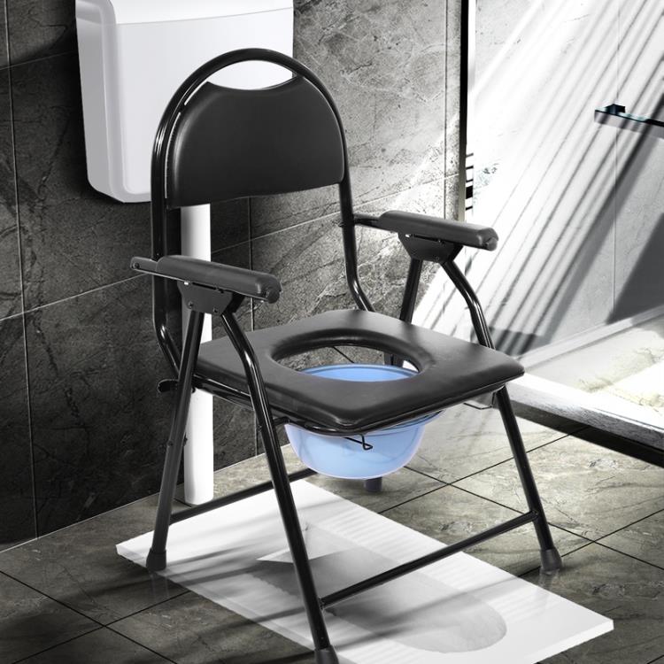 加固老人坐便椅家用大便椅子病人行動馬桶摺疊孕婦坐廁蹲坑坐便器